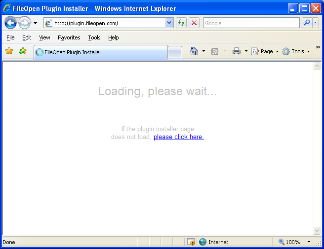 Type the FileOpen link