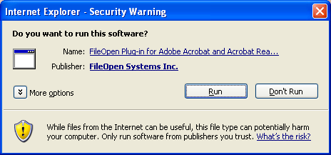 Open the installer